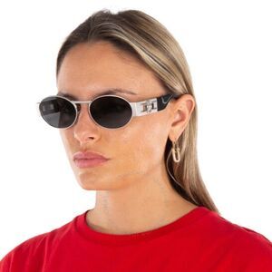 Versace Black Gunmetal Ve2264 Unisex Sunglasses NWT